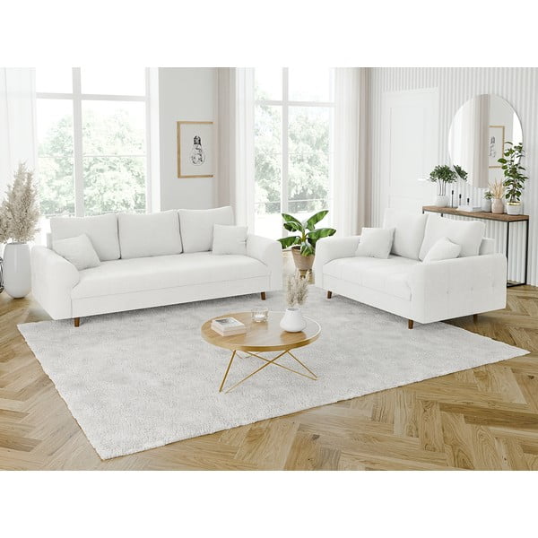 Biała sofa z materiału bouclé 150 cm Ariella – Ropez-image-4