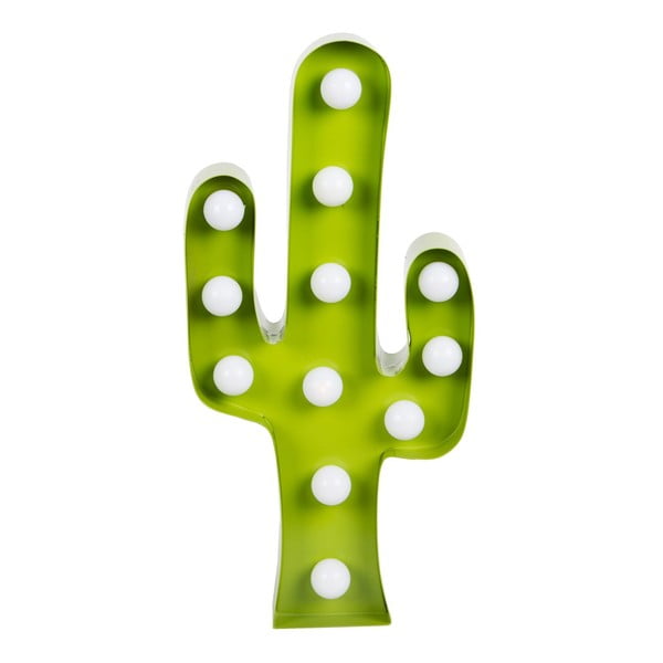 Zielona dekoracja świetlna w kształcie kaktusa Sass & Belle Cactus