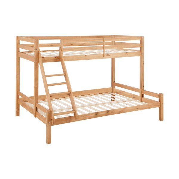 Łóżko piętrowe z drewna sosnowego Støraa Alpi2
