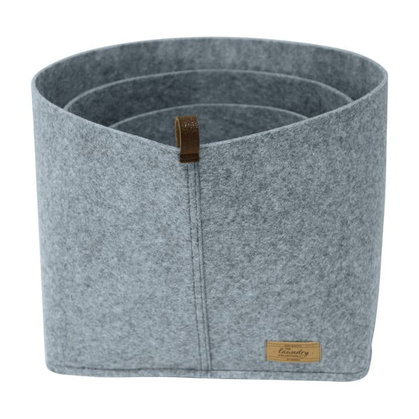 Szary tekstylny organizer Wenko Felt, 24x16 cm-image-3