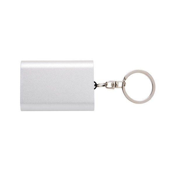 Powerbank z brelokiem na klucze w kolorze srebra XD Design-image-2