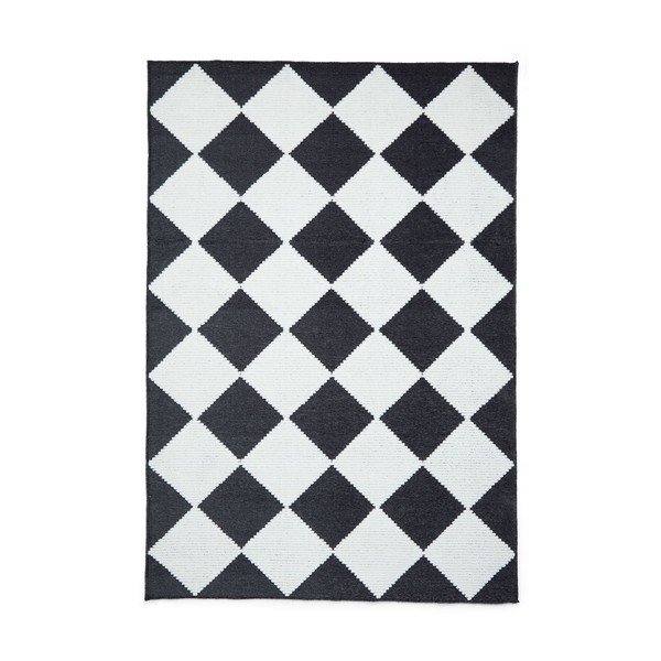 Czarno-biały dywan odpowiedni do prania 160x230 cm Lyna Charcoal&White – Think Rugs