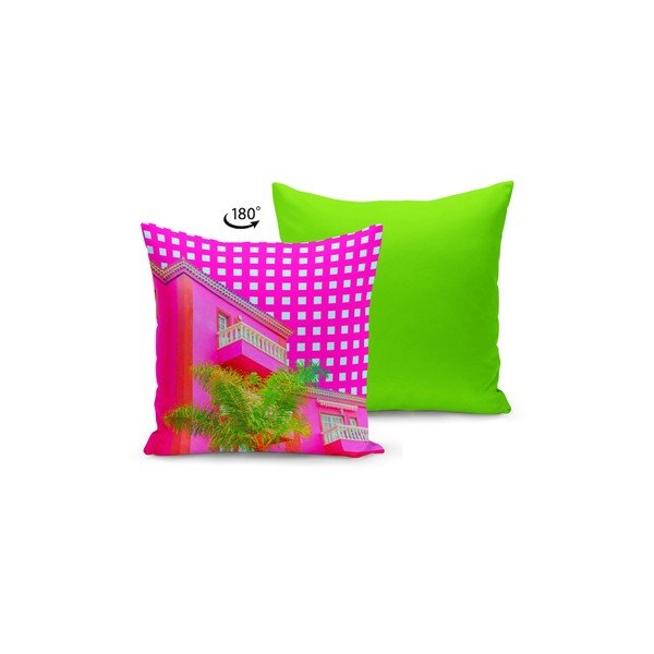 Poduszka z wypełnieniem Kate Louise Neo Pink, 43x43 cm-image-1