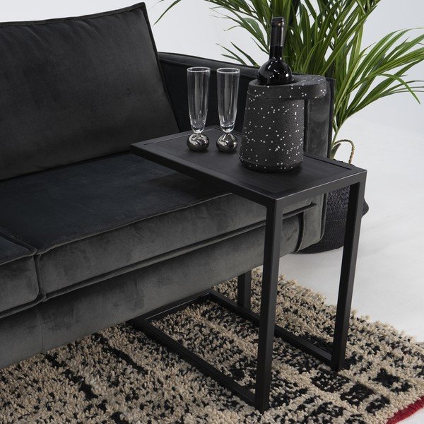 Stolik z blatem z drewna dębowego 50x30 cm Daniël – Spinder Design-image-1