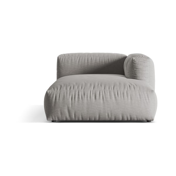 Jasnoszary moduł sofy (prawostronny) Martina – Micadoni Home