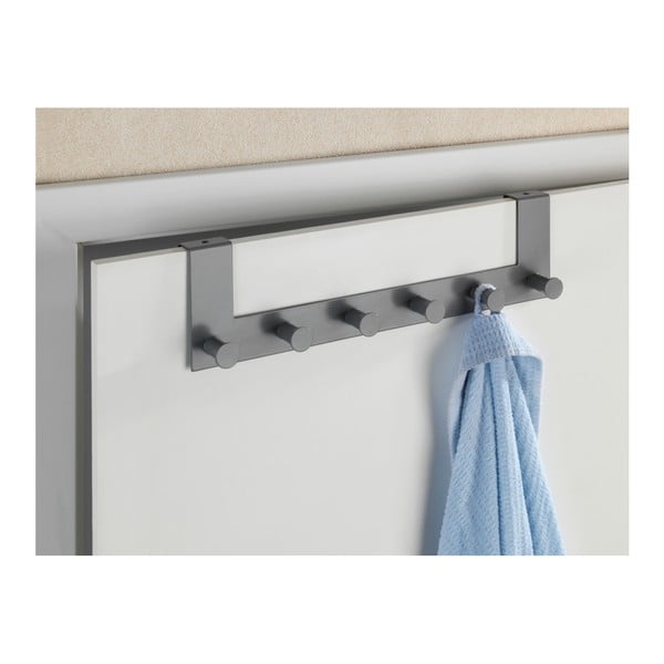 Szary metalowy wieszak na drzwi 39 cm Celano – Wenko-image-1