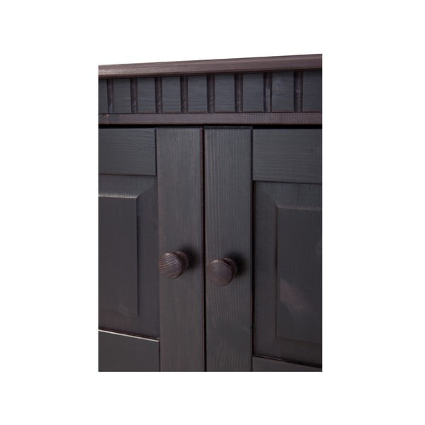 Brązowa szafka pod TV z litego drewna sosnowego 45x44 cm Cubrix – Støraa-image-3