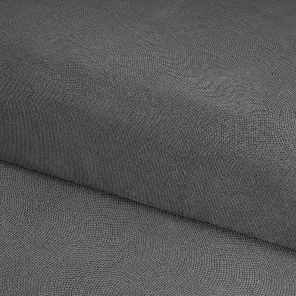 Ciemnoszary aksamitny puf Estela – Casa Selección-image-1