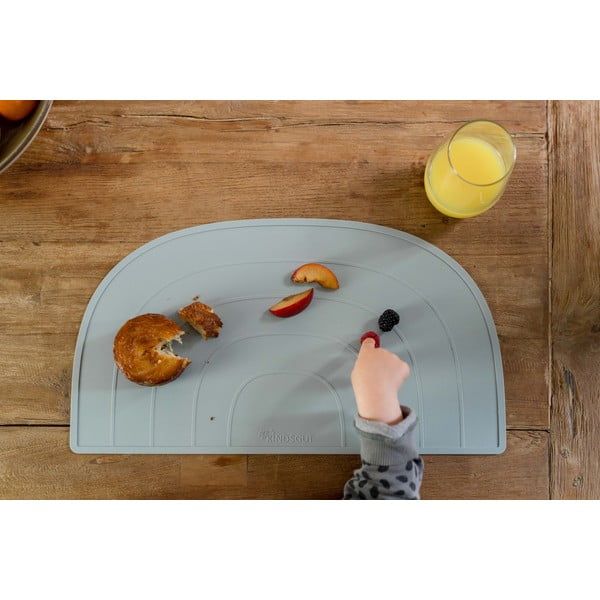 Niebieska silikonowa mata stołowa Kindsgut Rainbow, 47x26 cm-image-4