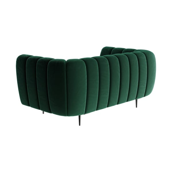 Ciemnozielona aksamitna sofa Ghado Shel, 170 cm-image-2