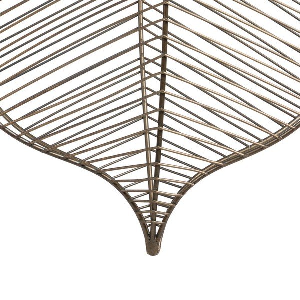 Lampa wisząca w kolorze złota z metalowym kloszem – Ixia-image-3