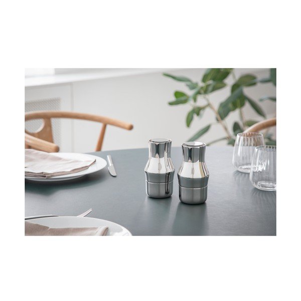 Młynek ze stali nierdzewnej w kolorze srebra z połyskiem Dorotea – Gense-image-3