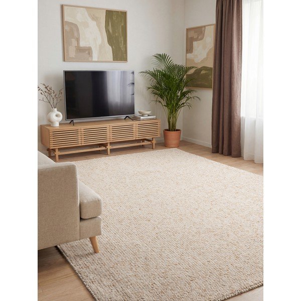 Kremowy dywan odpowiedni do prania 200x290 cm Rocco Cream – Elle Decoration-image-1