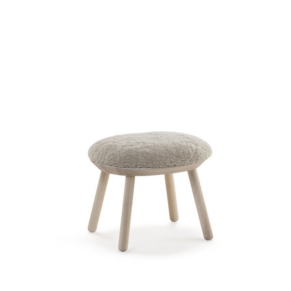 Beżowy podnóżek z owczej wełny EMKO Naïve-image-2