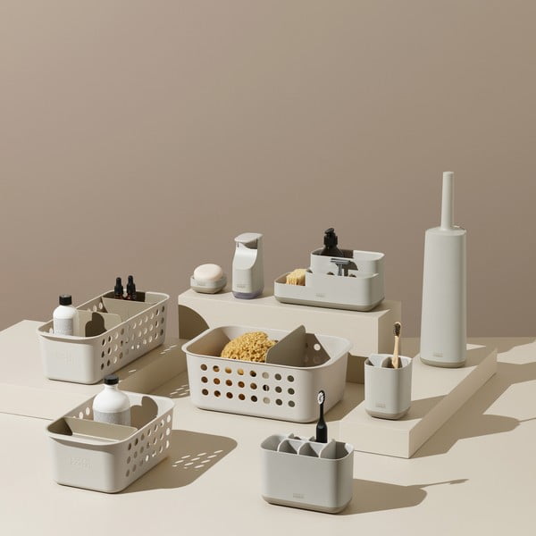 Beżowy plastikowy stojak na szczoteczki do zębów EasyStore – Joseph Joseph-image-3