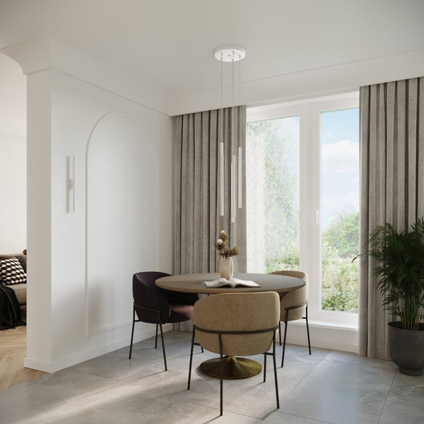 Biały kinkiet ø 2,5 cm Fideus – Sollux-image-3