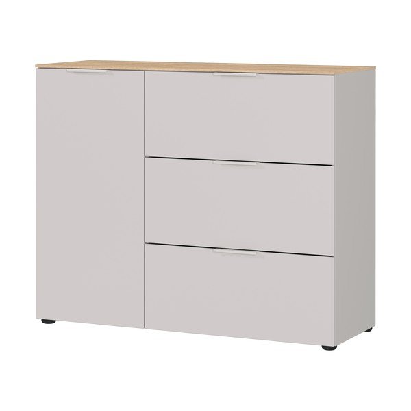 Kremowa szafka z matowym wykończeniem 109x98x40 cm Savoca – Germania-image-3