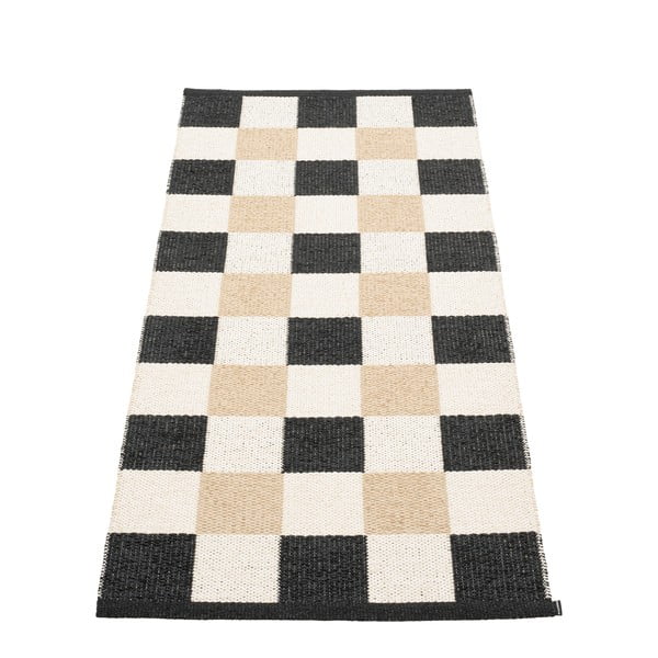 Czarno-kremowy chodnik odpowiedni na zewnątrz 70x160 cm Pix Black Vanilla – Pappelina