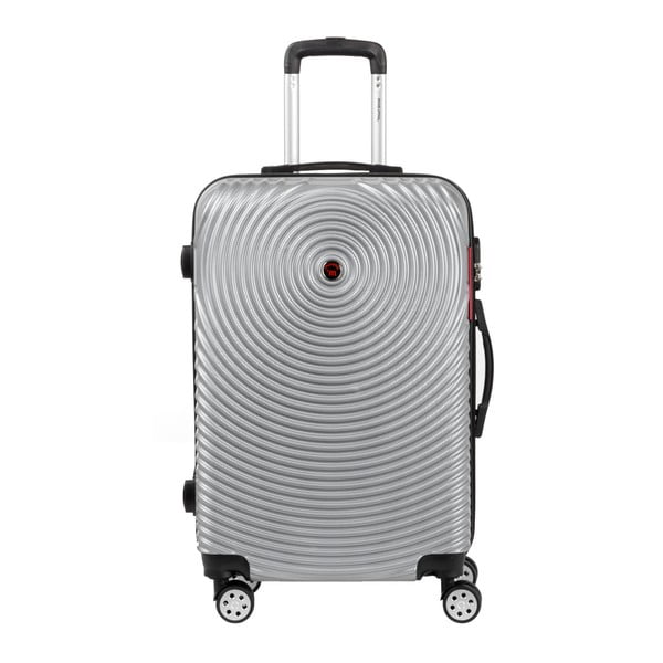 Szara walizka na kółkach Murano Traveller, 65x40 cm
