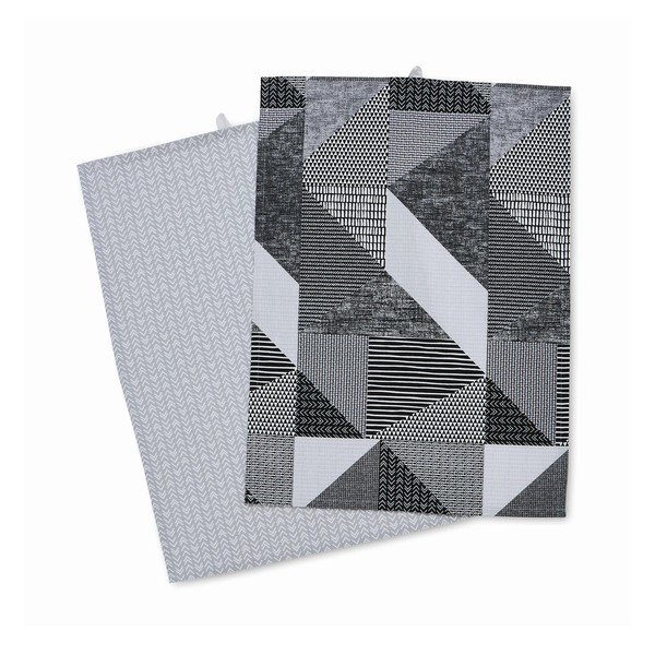 Bawełniane ścierki zestaw 2 szt. 50x70 cm Larsson Geo – Catherine Lansfield