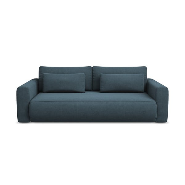 Niebieska rozkładana/ze schowkiem sofa 238 cm Kapua – Makamii