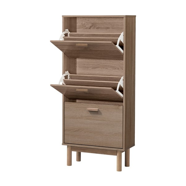 Uchylna szafka na buty w dekorze dębu Melanie – Støraa-image-3