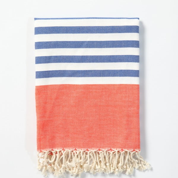 Ręcznik hammam z ręcznie tkanej bawełny ZFK Laurits, 170x100 cm