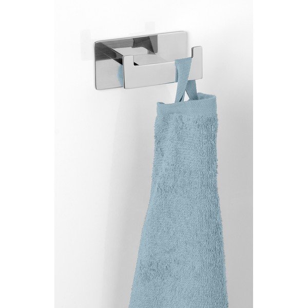 Samoprzylepny haczyk ze stali nierdzewnej w kolorze srebra z połyskiem Genova – Wenko-image-1