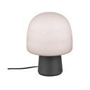 Czarno-biała lampa stołowa ze szklanym kloszem (wysokość 27 cm) Steen – Trio