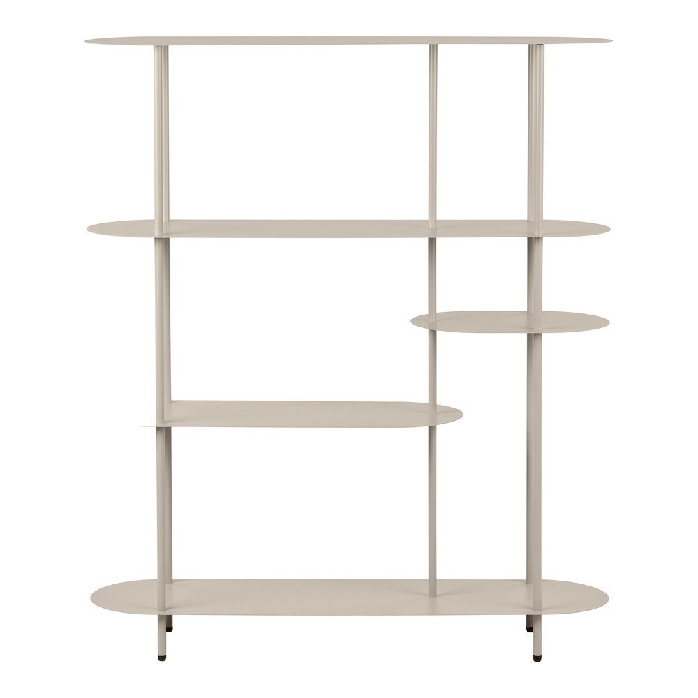 Beżowy metalowy regał 118x139x31 cm Rieti – House Nordic
