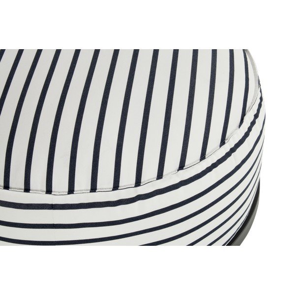 Biały/niebieski puf ogrodowy z tkaniny sunbrella Emma – Hartman-image-3