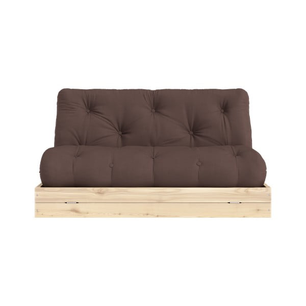 Ciemnobrązowa rozkładana sofa 145 cm Flip – Karup Design