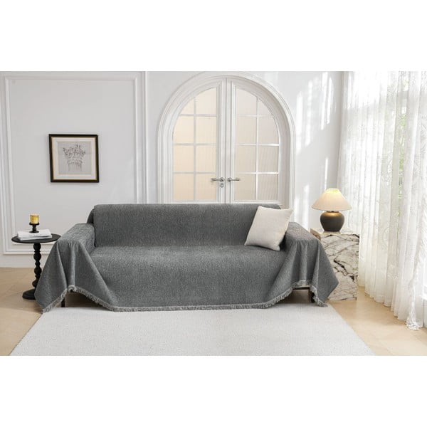 Ciemnoszary pokrowiec na sofę 3-osobowy Talo – Filumi-image-2