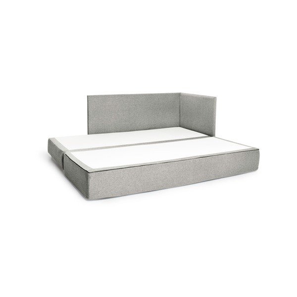 Jasnoszara sofa rozkładana Scandic Twain-image-2