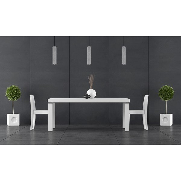 Szara lampa wisząca betonowa Fadre – Sollux-image-1