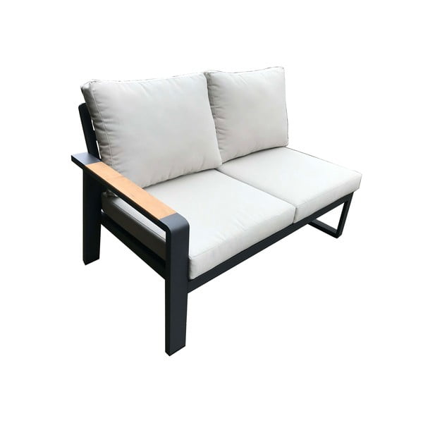 Szary aluminiowy zestaw mebli ogrodowych dla 5 osób Rotterdam – Rojaplast-image-4