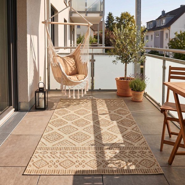 Beżowy dywan odpowiedni na zewnątrz 80x150 cm Mira 1452 – Ayyildiz Carpets-image-1