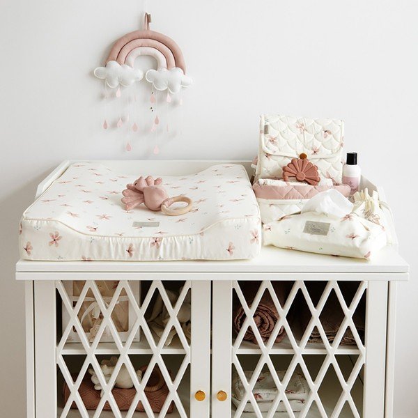 Podkładka do przewijania 70x44 cm Windflower Creme – Cam Cam Copenhagen-image-1