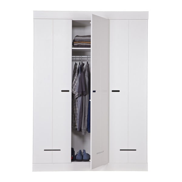 Szafa trzydrzwiowa Locker, biała-image-3