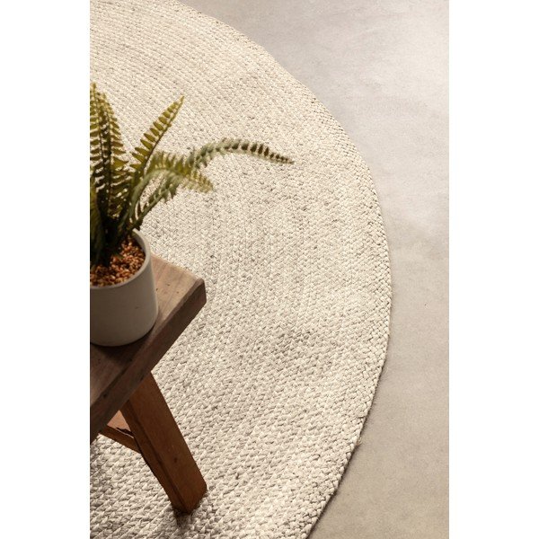 Kremowy okrągły dywan z juty dwustronny/tkany ręcznie ø 100 cm Braided – Hanse Home-image-2