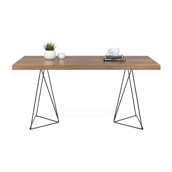 Biurko z metalowymi nogami TemaHome Trestle, 160x90 cm-image-3