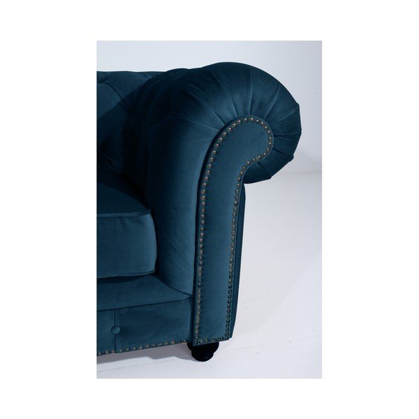 Niebieski fotel Max Winzer Orleans Velvet-image-4