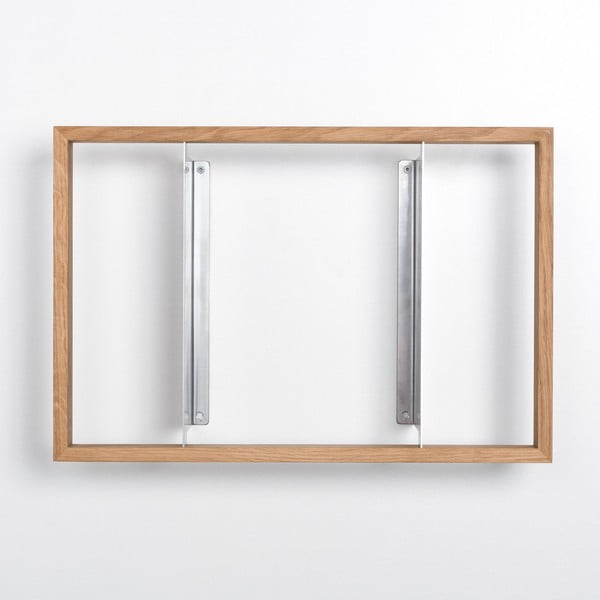 Półka na książki z drewna dębowego das kleine b b8, 34x50,5 cm-image-3