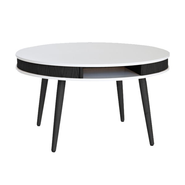 Czarno-biały stolik RGE Hugo, 90 cm