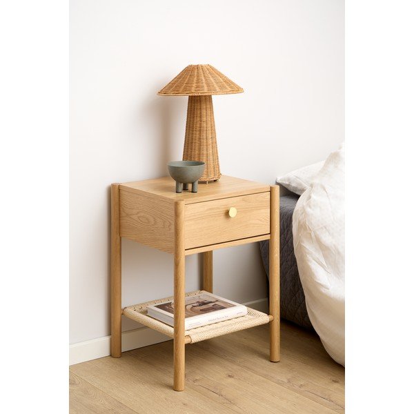 Szafka nocna w dekorze dębu w jasnym naturalnym kolorze Monfort – Actona-image-1