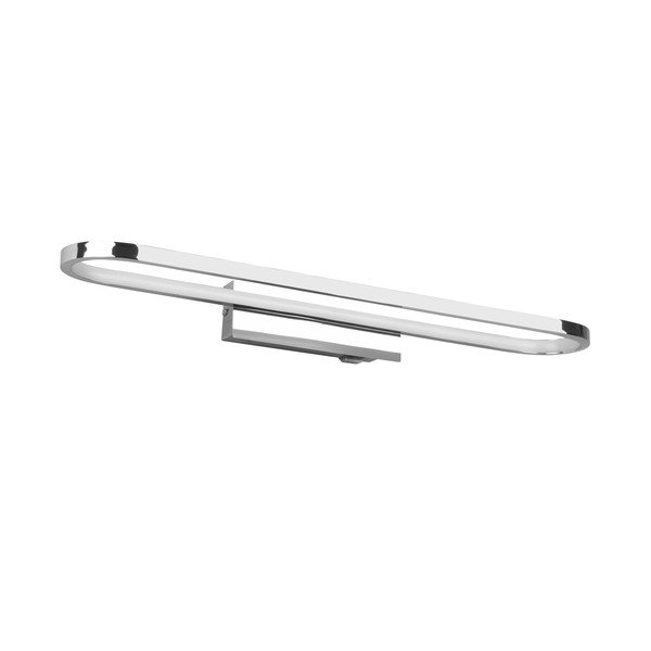 Kinkiet LED w kolorze błyszczącego srebra (dł. 60 cm) Gianni – Trio