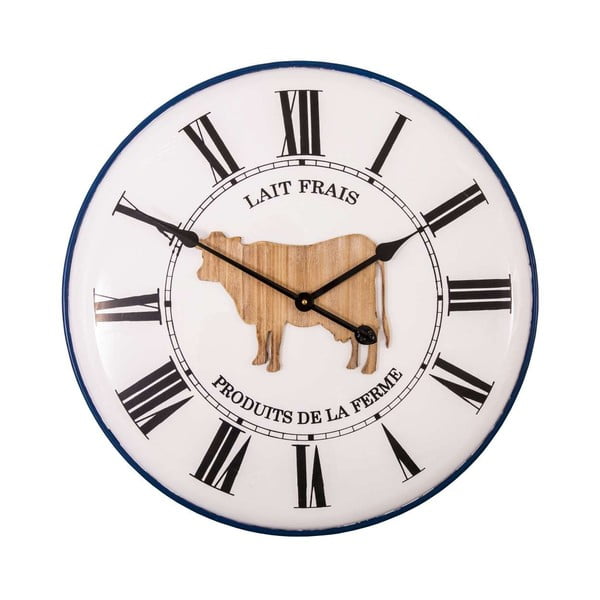 Zegar ścienny Antic Line Lait Frais, ø 61,5 cm