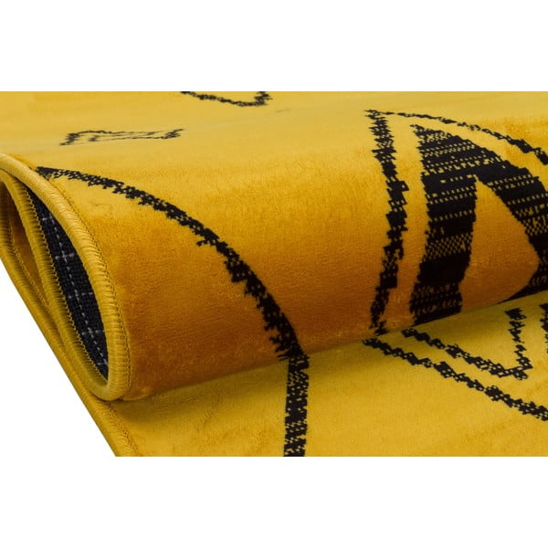 Żółty chodnik odpowiedni do prania 300x80 cm − Vitaus-image-3