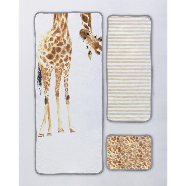 Zestaw 3 ręczników Little Nice Things Funky Giraffe-image-1