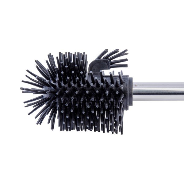 Zapasowa czarna szczotka do WC z uchwytem ze stali nierdzewnej Wenko-image-1